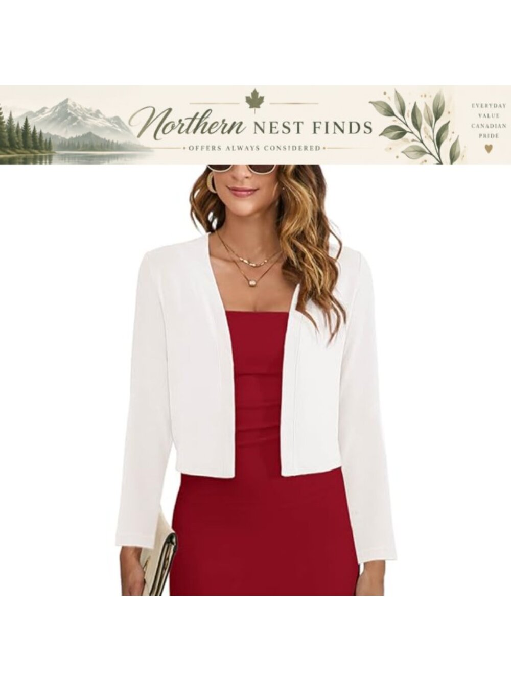 Long Sleeve Open Front Cropped Cardigan Bolero Shrug Knit Sweater